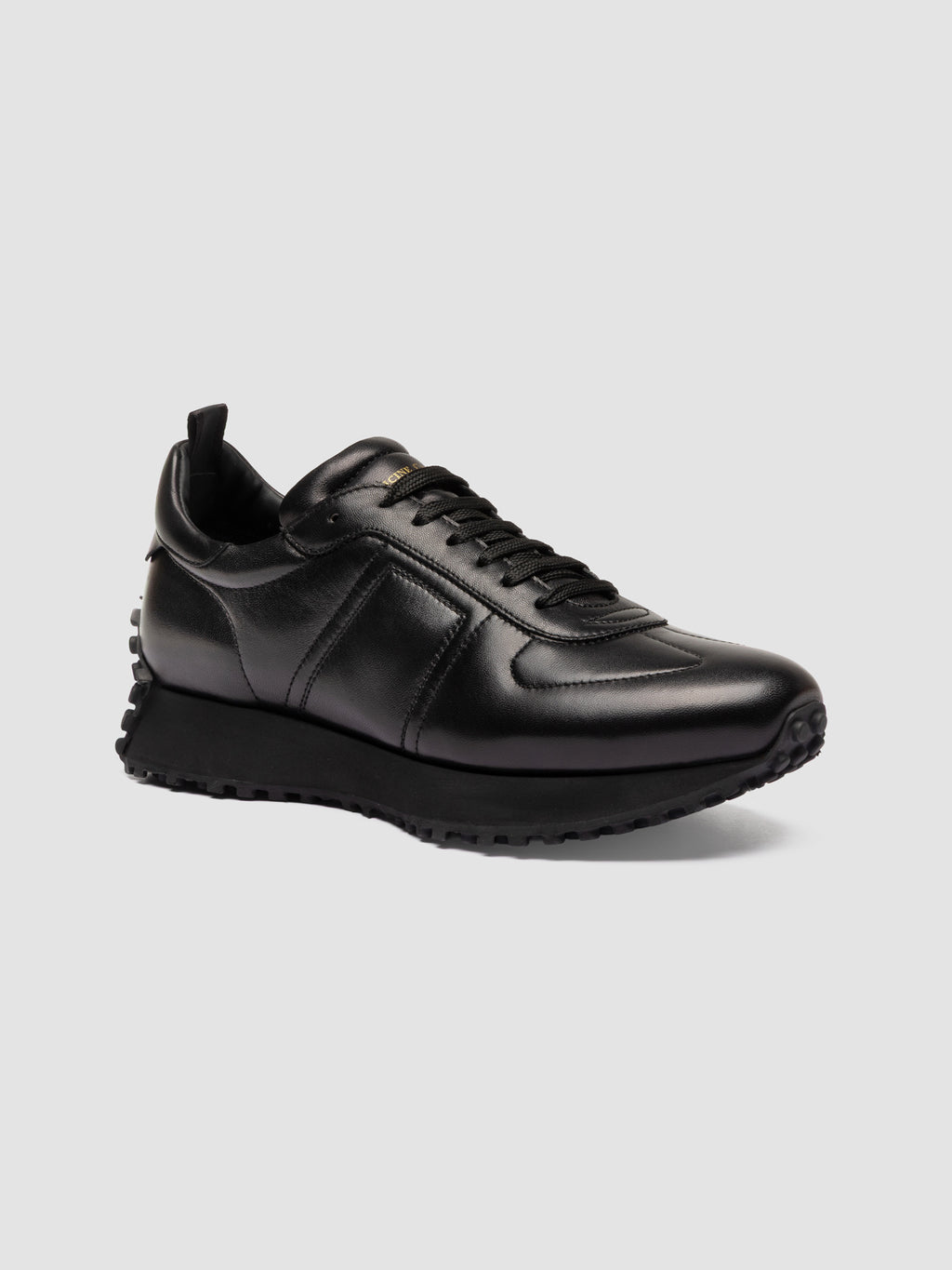KASBA 003 - Sneaker Basse in Pelle Nera - image 3,side view