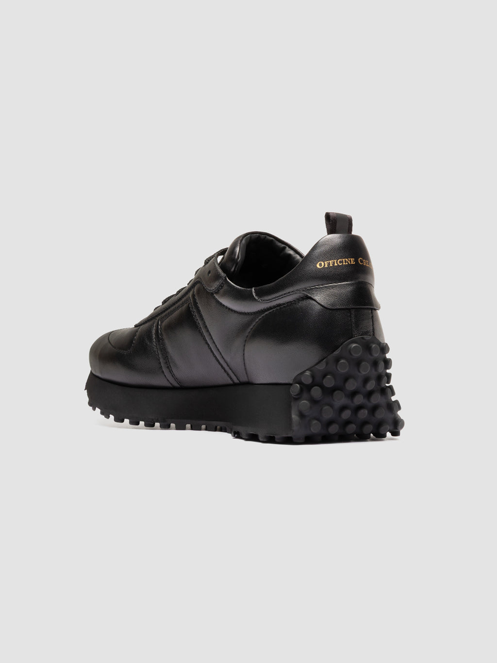 KASBA 003 - Sneaker Basse in Pelle Nera - image 4,side view
