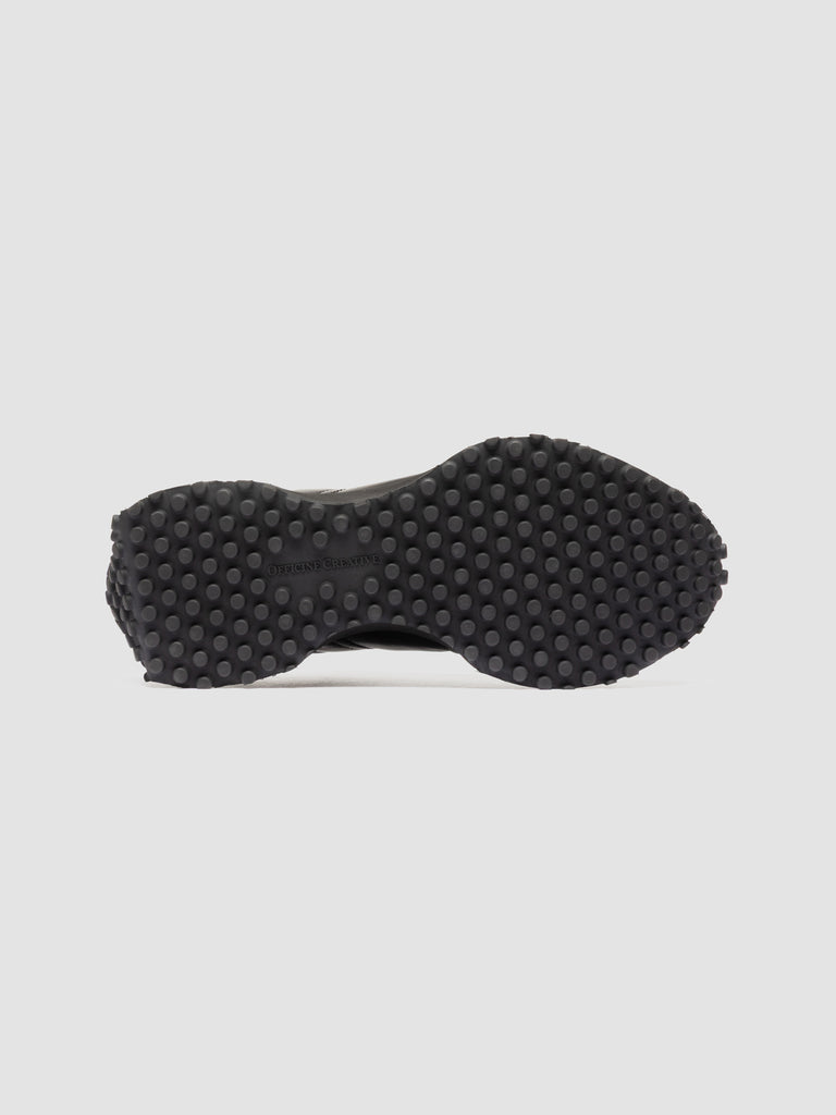 KASBA 003 - Black Leather Low Top Sneakers