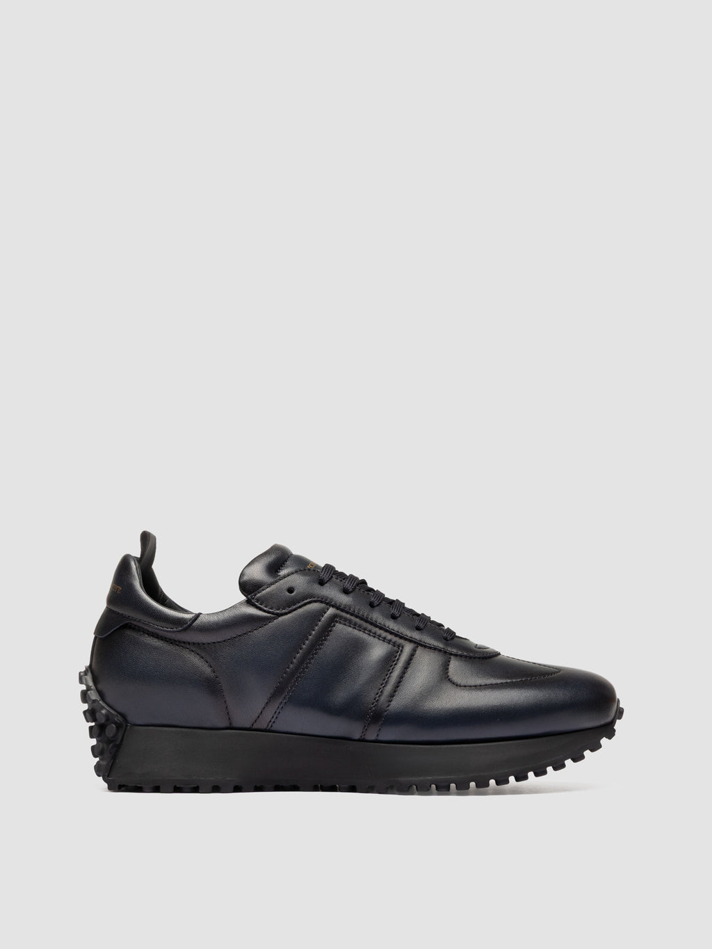 KASBA 003 - Sneaker Basse in Pelle Blu - image 1,side view