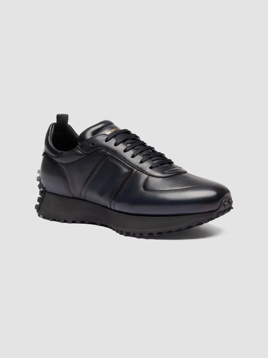 KASBA 003 - Sneaker Basse in Pelle Blu - image 3,side view