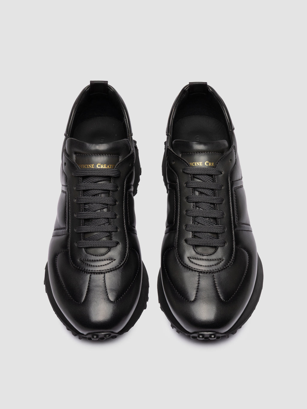KASBA 003 - Sneaker Basse in Pelle Grigia - image 2,side view