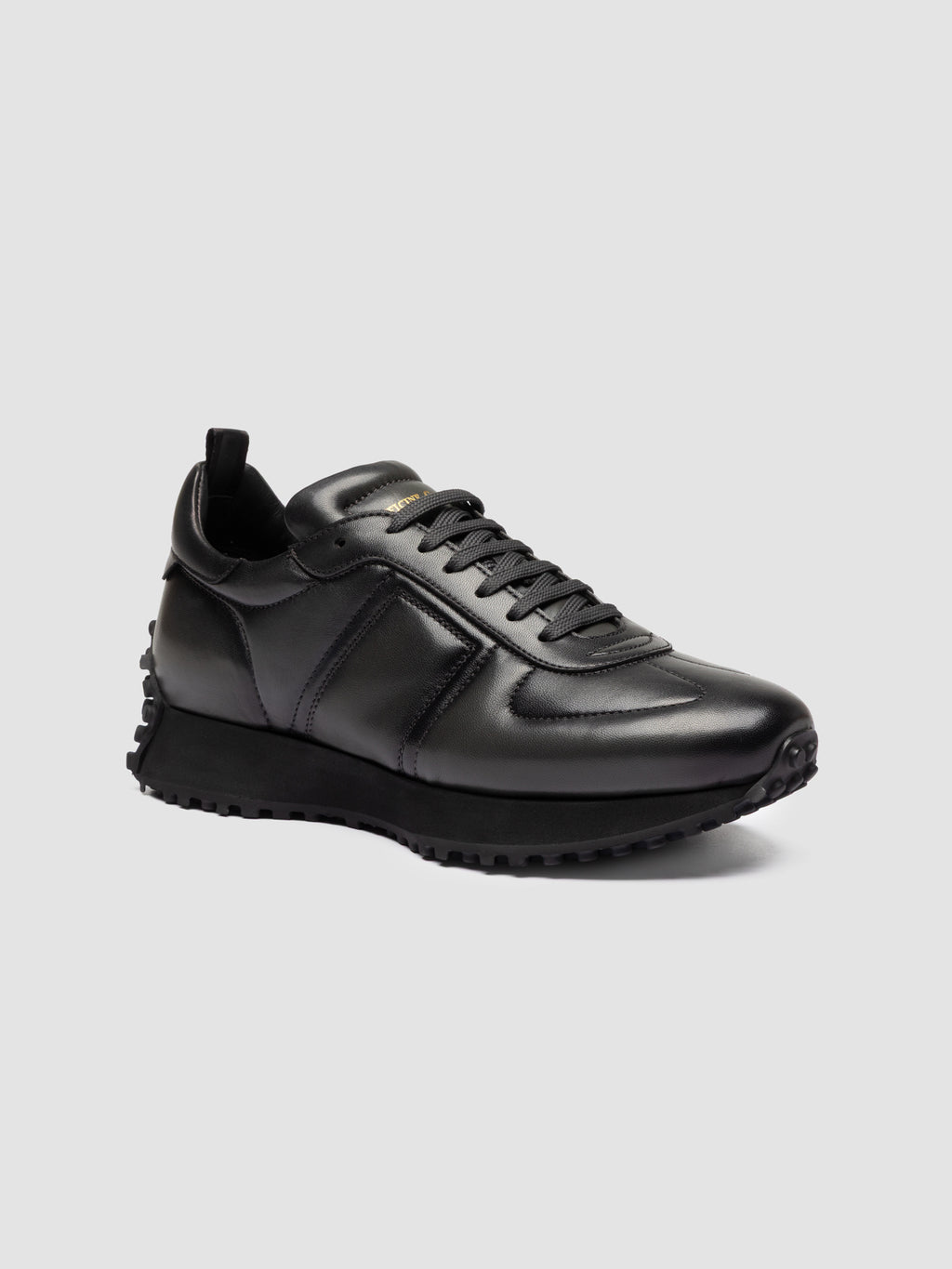 KASBA 003 - Sneaker Basse in Pelle Grigia - image 3,side view