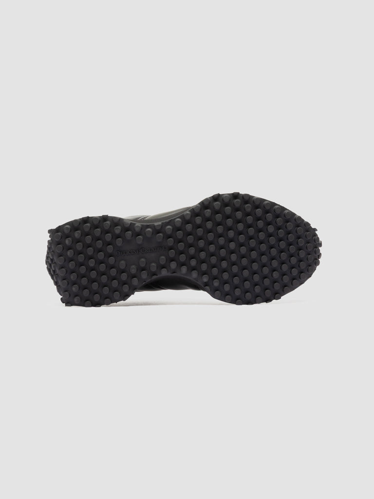KASBA 003 - Grey Leather Low Top Sneakers