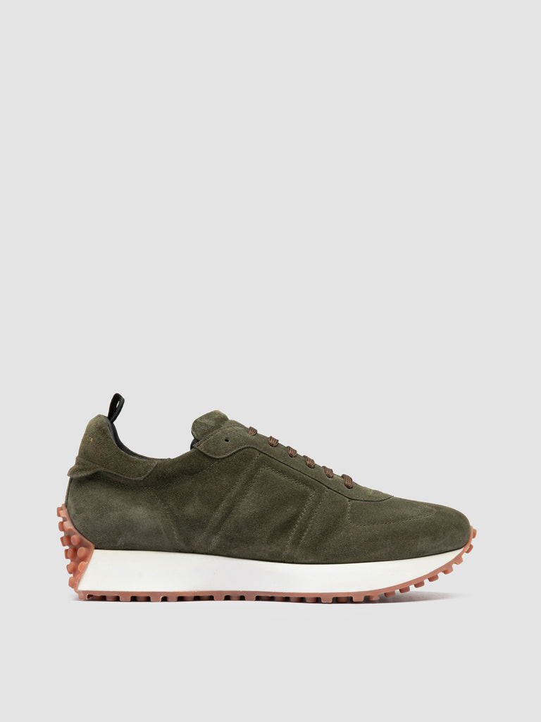 KASA 004 - Green Suede Low Top Sneakers