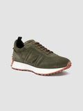 KASA 004 - Green Suede Low Top Sneakers - thumb image 3,side view