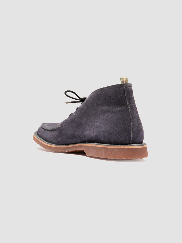 KENT 002 - Blue Suede Chukka Boots