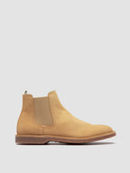 KENT 005 - Stivaletti Chelsea in Pelle Scamosciata Beige