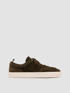 KRAB 001 - Sneakers in Pelle Scamosciata Verde Scuro