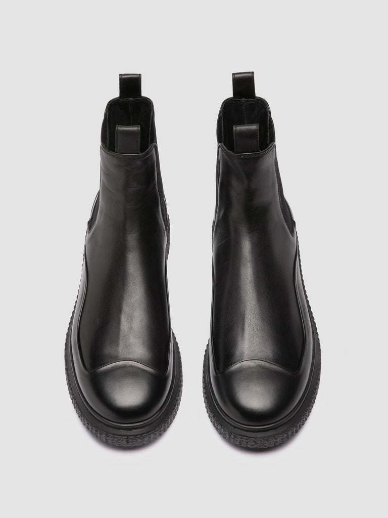 KRACE 019 - Black Leather Sneakers