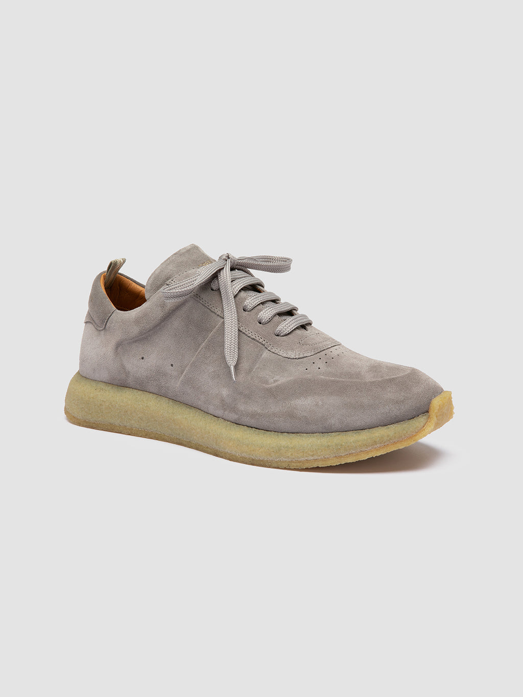 LEGEND 001 - Sneaker Basse in Pelle Scamosciata Grigia