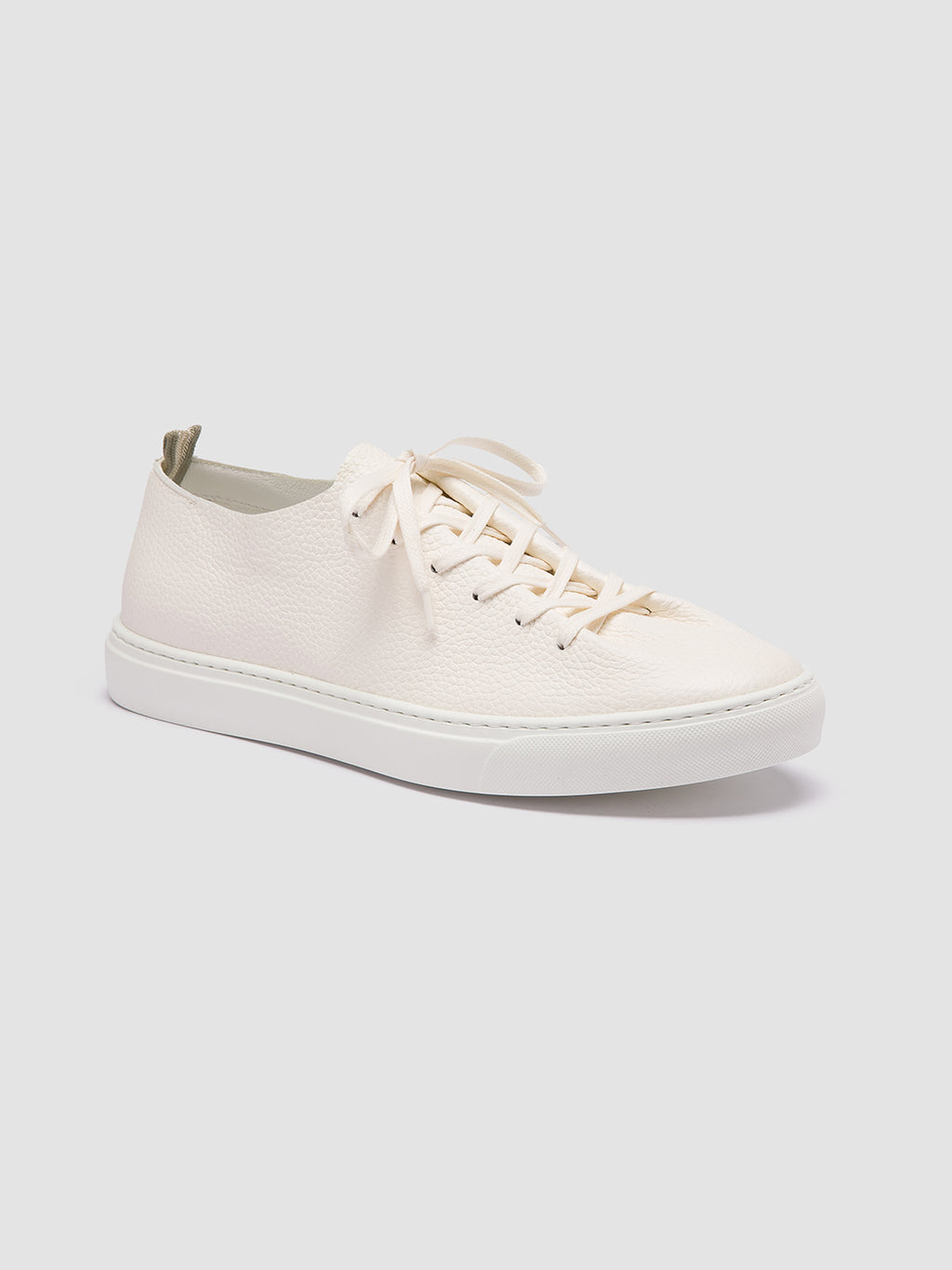 LEGGERA 001 - Sneaker Basse in Pelle Bianca