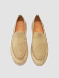 LINE 001 - Brown Suede Penny Loafers - thumb image 2,side view