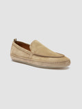 LINE 001 - Brown Suede Penny Loafers - thumb image 3,side view