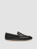LINE 001 - Black Leather Penny Loafers - thumb image 1,side view