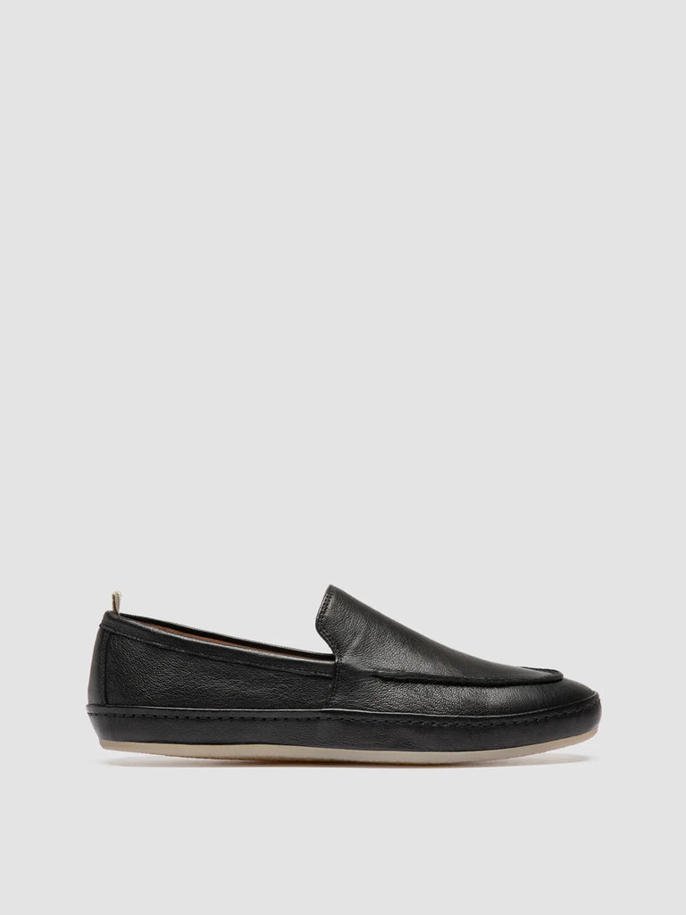 LINE 001 - Black Leather Penny Loafers