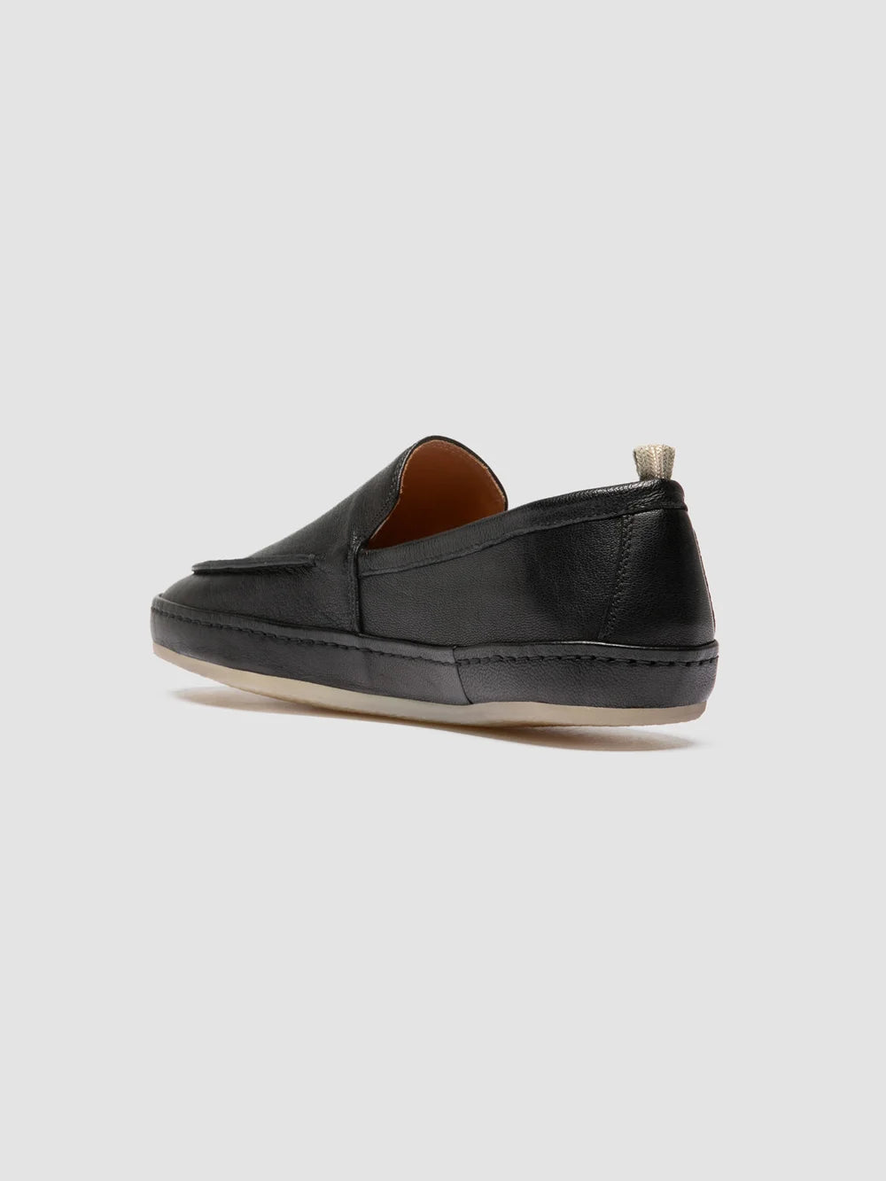 LINE 001 - Black Leather Penny Loafers - image 4,side view