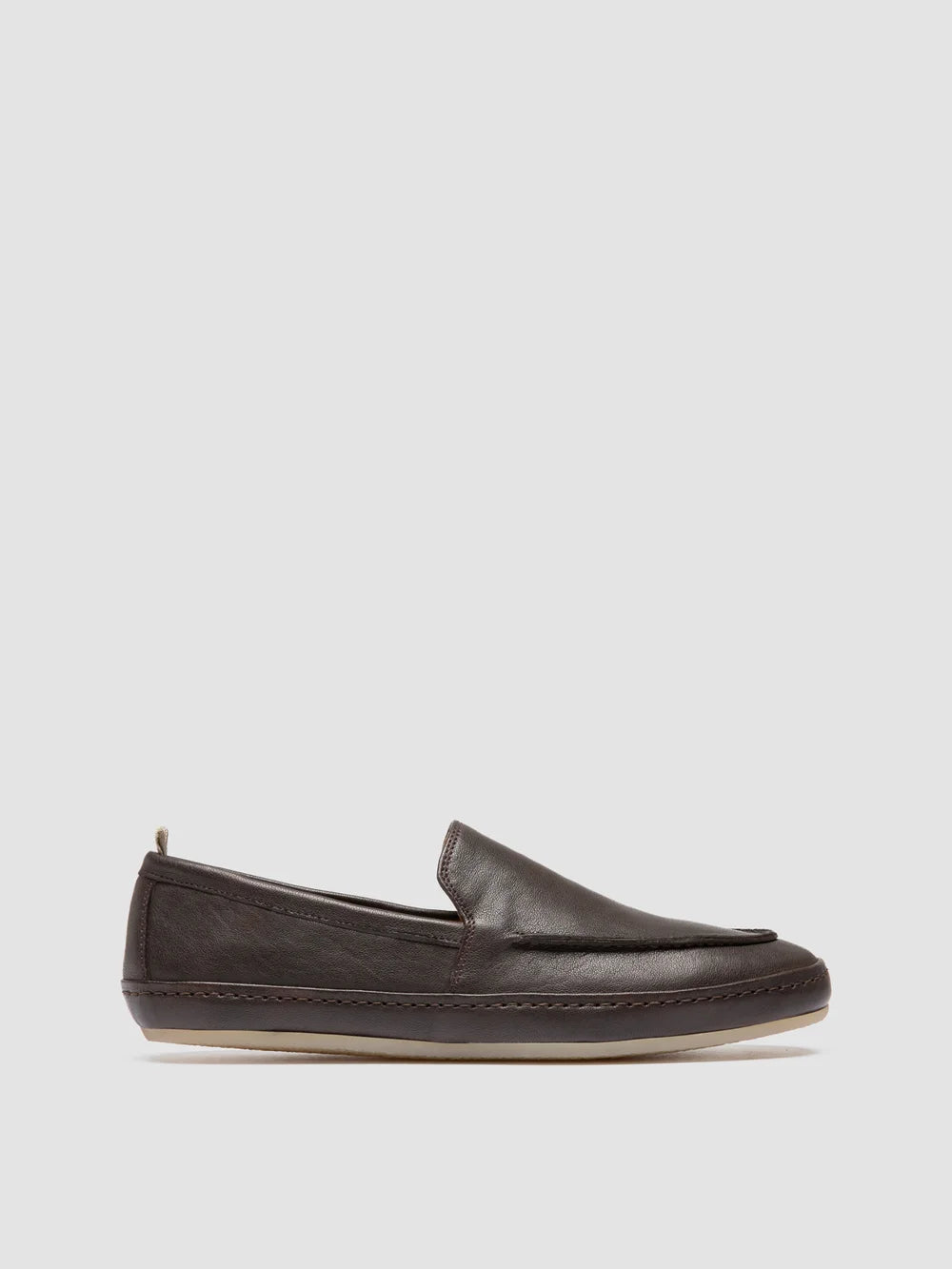 LINE 001 - Brown Leather Penny Loafers - image 1,side view