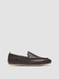 LINE 001 - Brown Leather Penny Loafers - thumb image 1,side view