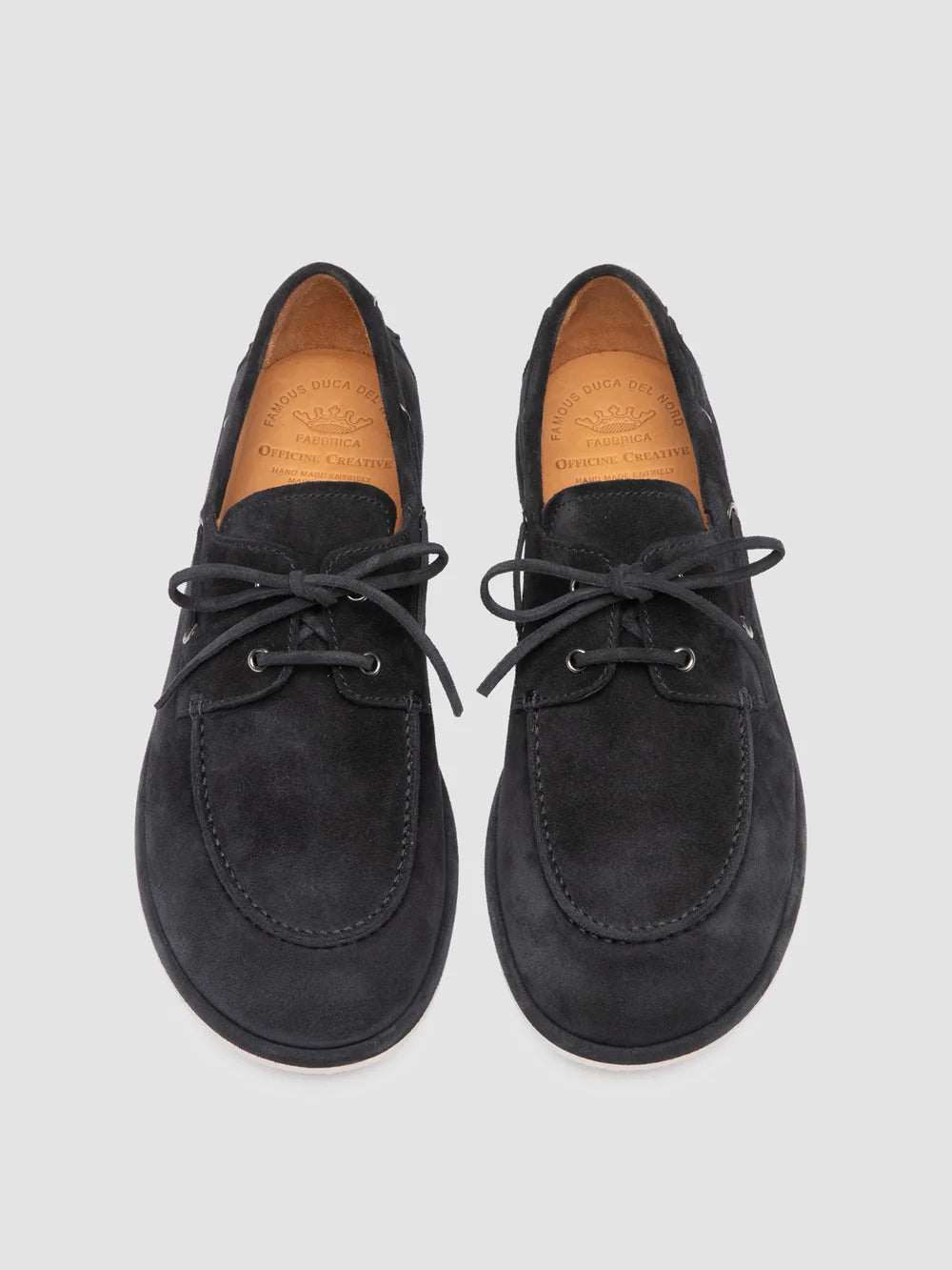 LOVE 001 - Blue Suede Boat Shoes - image 2,side view