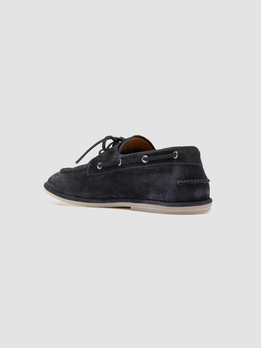 LOVE 001 - Blue Suede Boat Shoes - image 4,side view