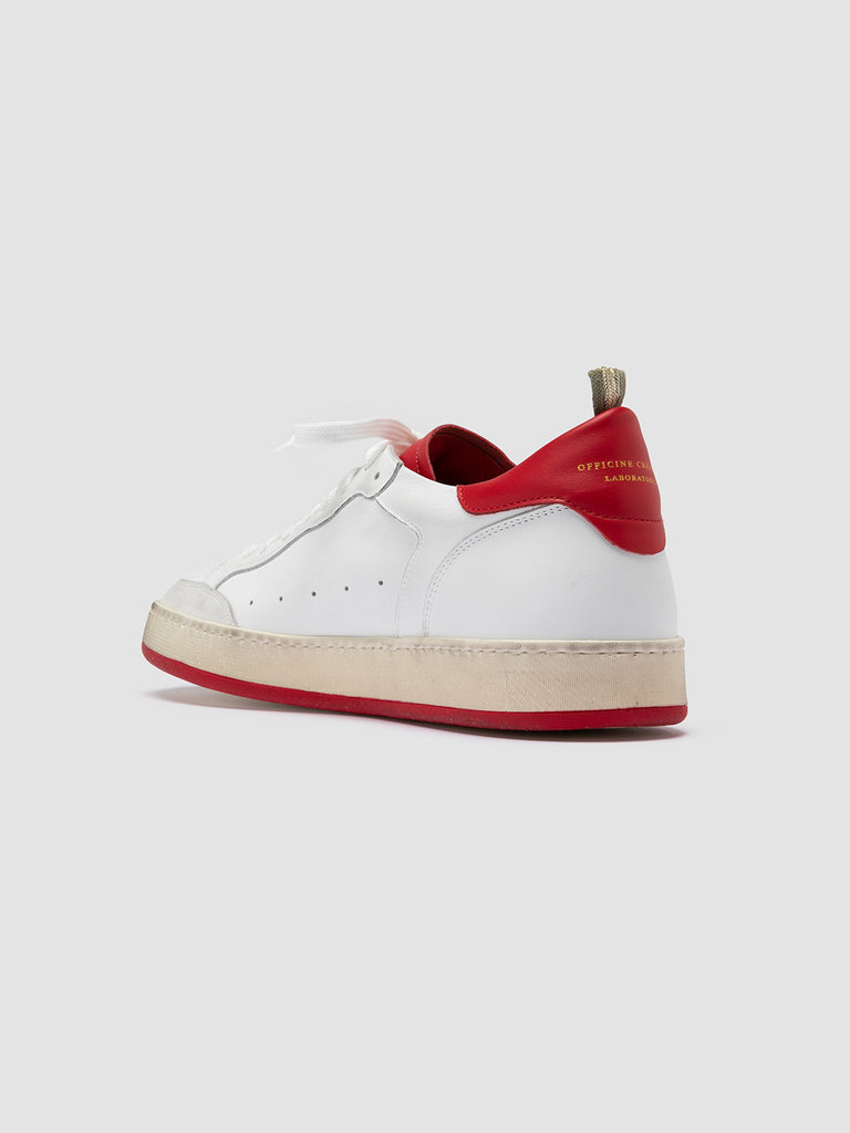 MAGIC 008 - White Leather and Suede Low Top Sneakers Men Officine Creative - 4