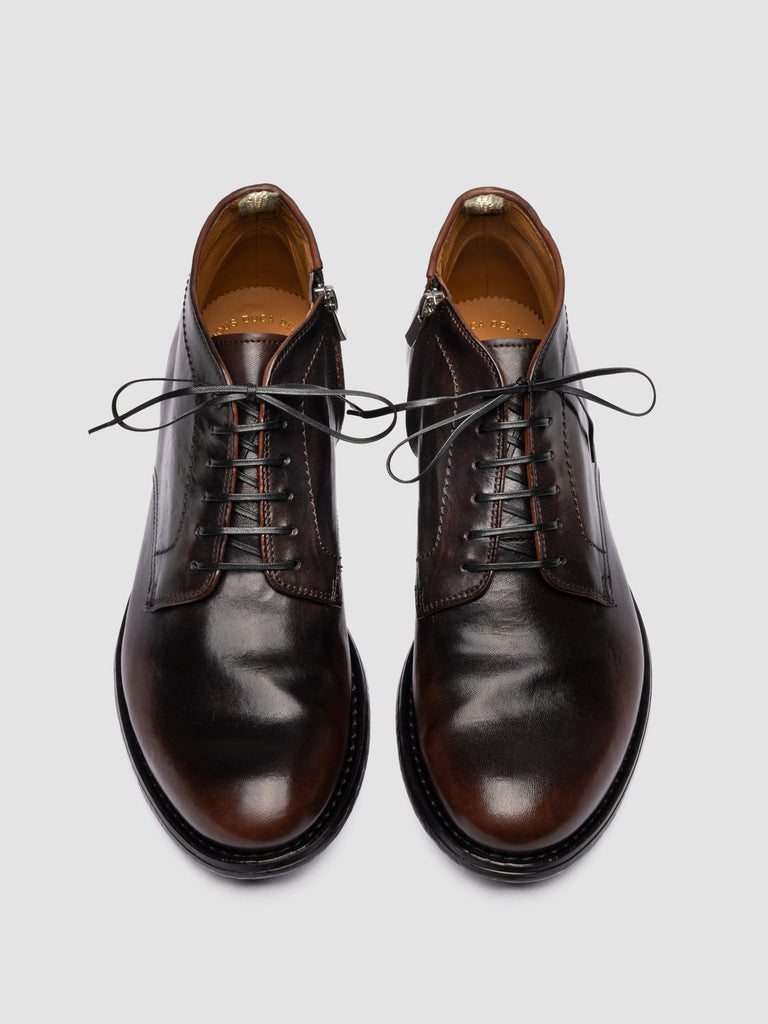 MAVIC 072 - Black Leather Lace Up Boots