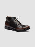 MAVIC 072 - Brown Leather Lace Up Boots - thumb image 3,side view