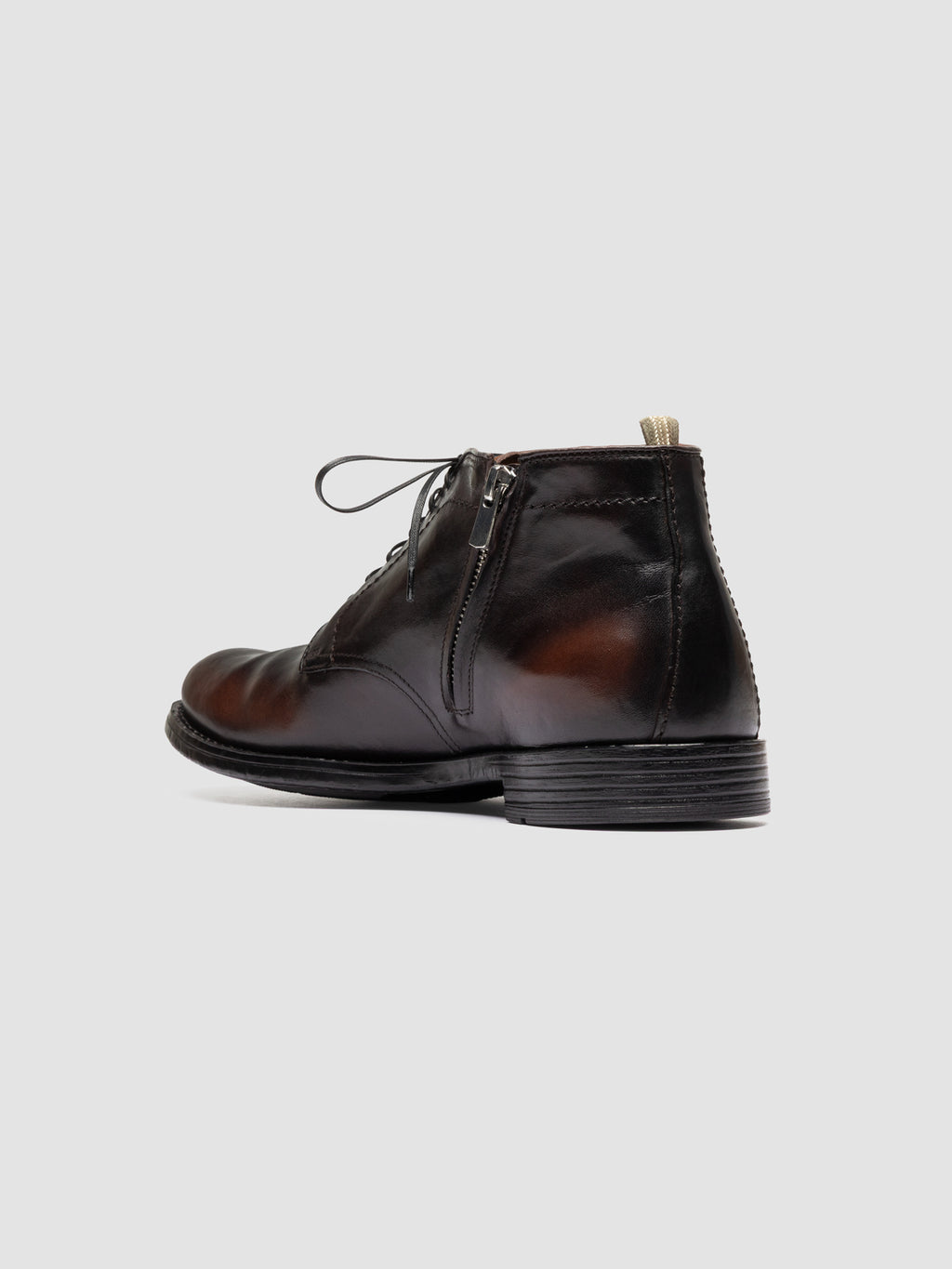 MAVIC 072 - Brown Leather Lace Up Boots - image 4,side view