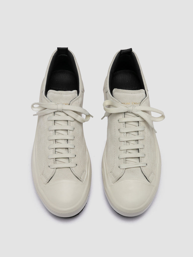 MES 009 - White Leather and Suede Low Top Sneakers Men Officine Creative - 2