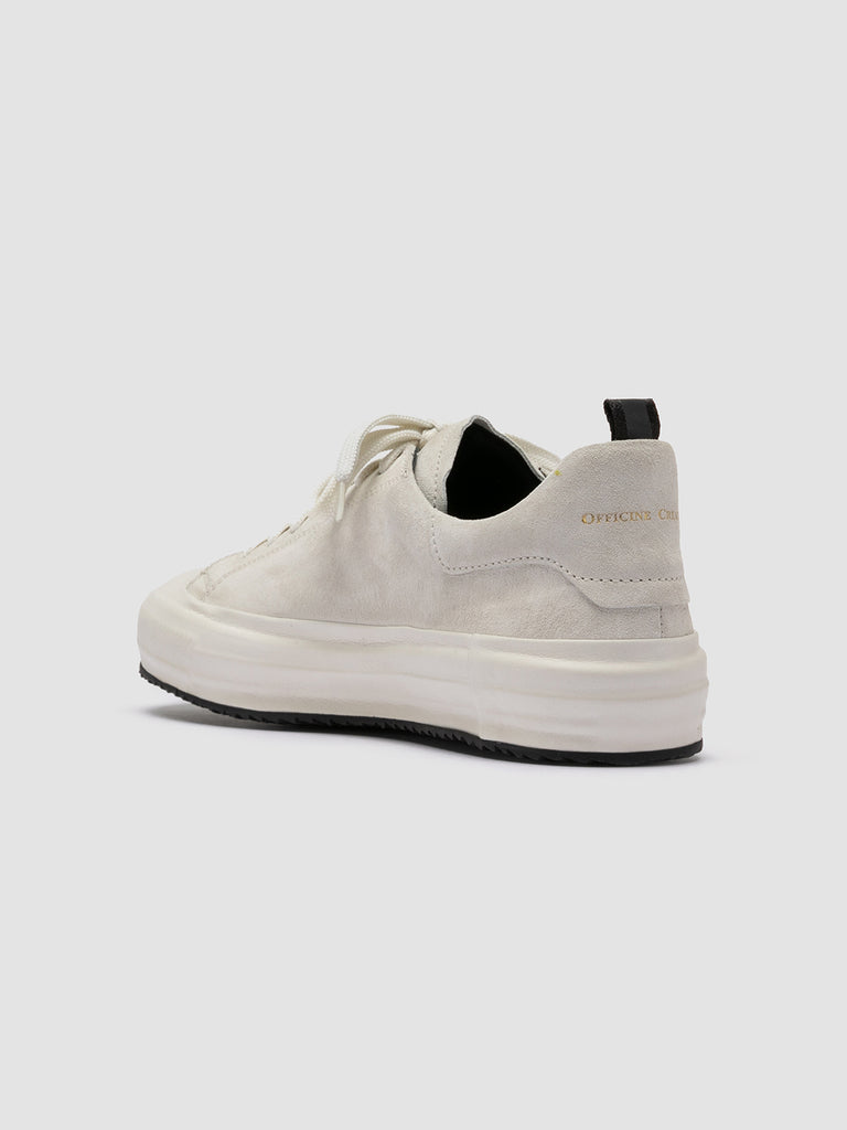 MES 009 - White Leather and Suede Low Top Sneakers Men Officine Creative - 4