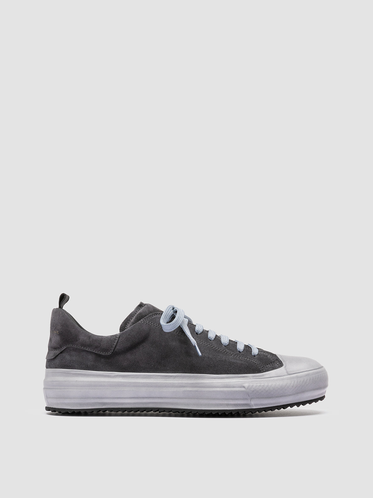 Officine Creative MES 009 Sneakers Basse in Pelle e Suede Grigia