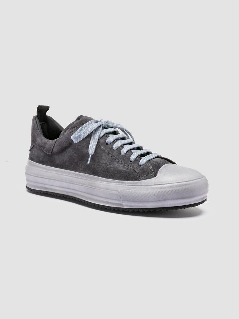 MES 009 - Grey Leather and Suede Low Top Sneakers Men Officine Creative - 3