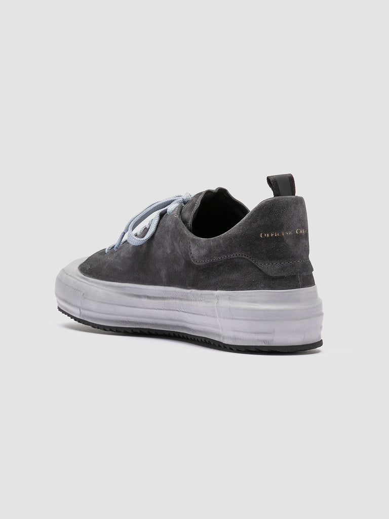 MES 009 - Grey Leather and Suede Low Top Sneakers Men Officine Creative - 4
