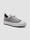 MES 009 - Grey Leather and Suede Low Top Sneakers Men Officine Creative - 3