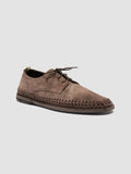 MILES 001 - Taupe Suede Derby Shoes - thumb image 3,side view