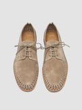 MILES 001 - Beige Suede Derby Shoes - thumb image 2,side view