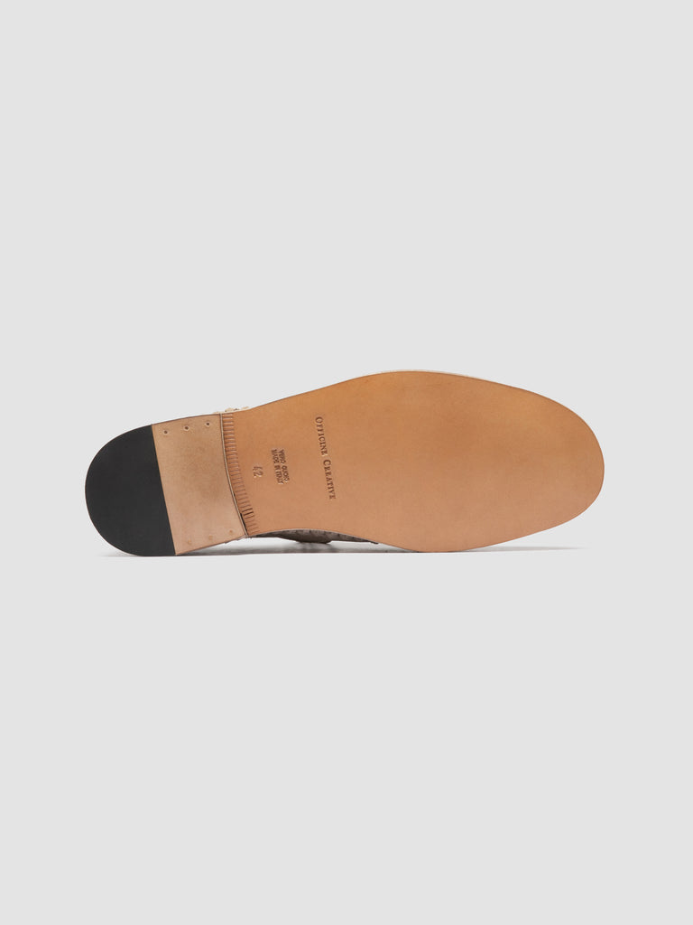 MILES 001 - Beige Suede Derby Shoes