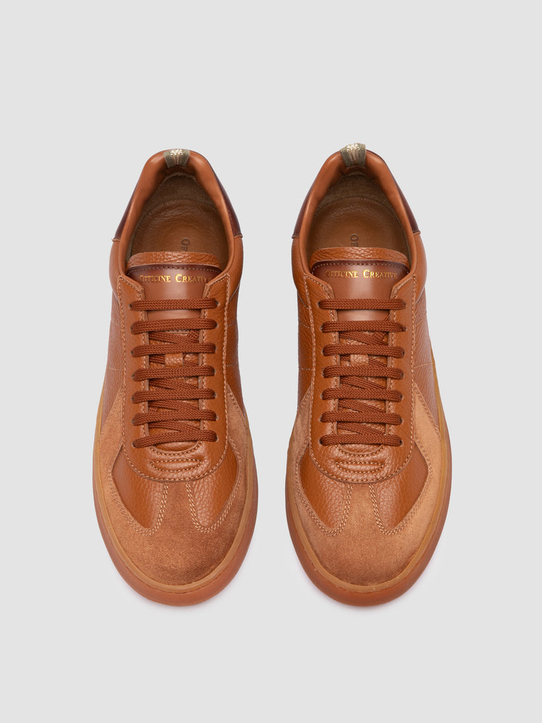 MILITIA 001 - Brown Leather Sneakers
