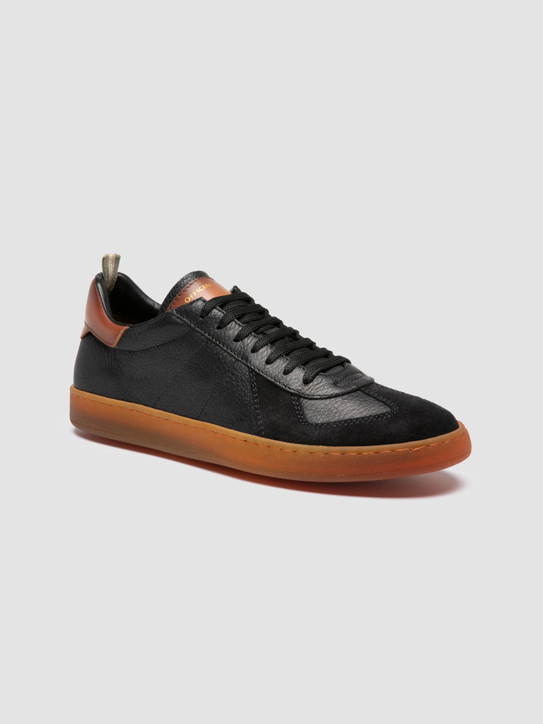 MILITIA 001 - Black Leather Sneakers