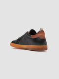 MILITIA 001 - Black Leather Sneakers - thumb image 4,side view