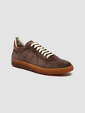 MILITIA 002 - Brown Suede and Leather Sneakers - thumb image 3,side view