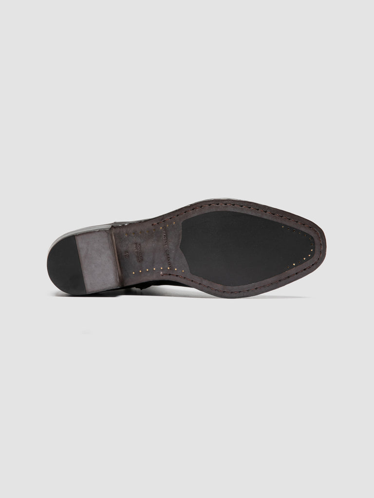 MONEGAL 002 - Stivali con Zip in Pelle Marrone