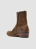 MONEGAL 002 - Stivali con Zip in Pelle Scamosciata Marrone - thumb image 4,side view