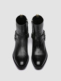 MONEGAL 004 - Black Leather Zipped Boots - thumb image 2,side view