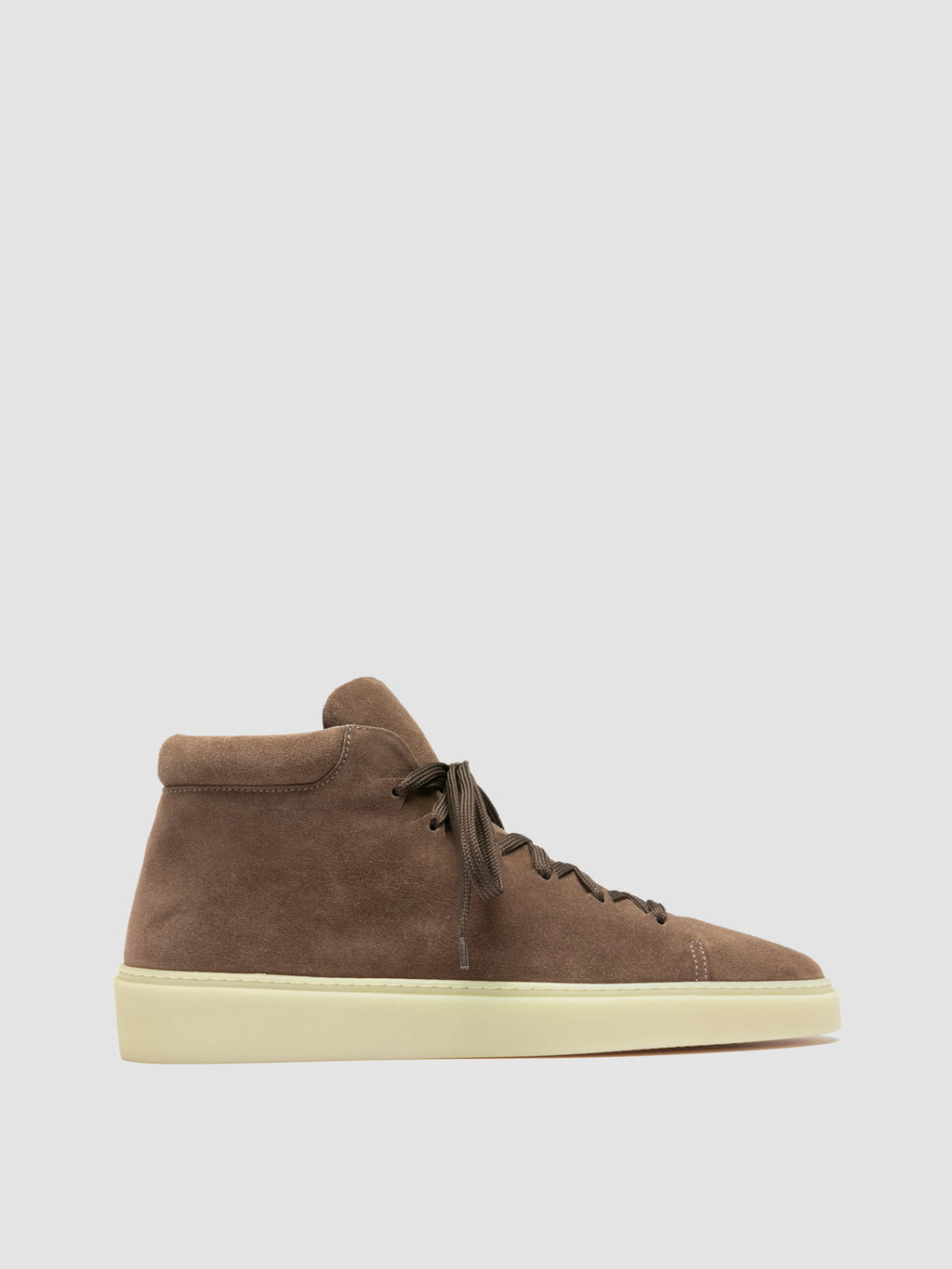MUSKRAT 010 - Brown Suede High Top Sneakers