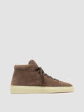 MUSKRAT 010 - Brown Suede High Top Sneakers