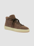 MUSKRAT 010 - Brown Suede High Top Sneakers
