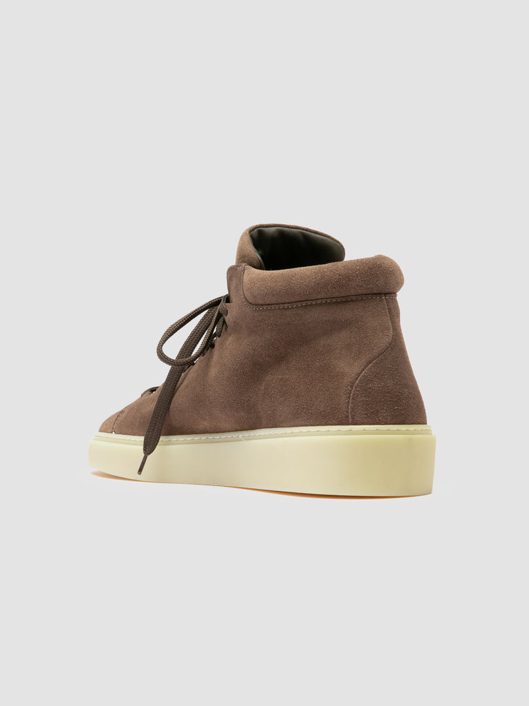 MUSKRAT 010 - Brown Suede High Top Sneakers