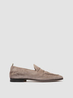 OLIVER 001 - Mocassini Veneziani in Pelle Scamosciata Grigia